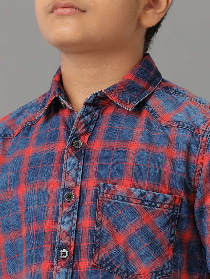 boy collared long sleeve regular fit shirt - 22070764 -  Standard Image - 4