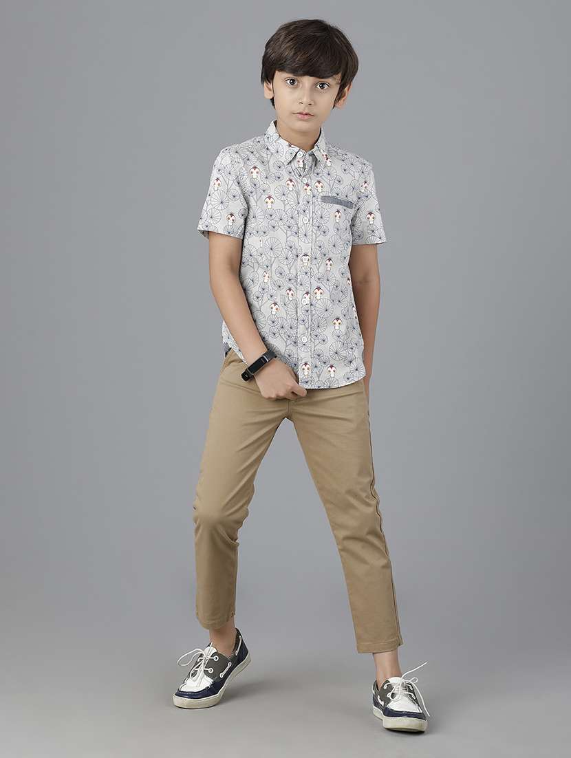 boy collared short sleeve regular fit shirt - 22070768 -  Standard Image - 4