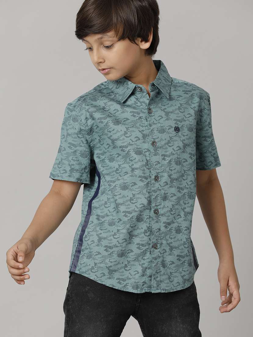 boy collared long sleeve regular fit shirt - 22070776 -  Standard Image - 1