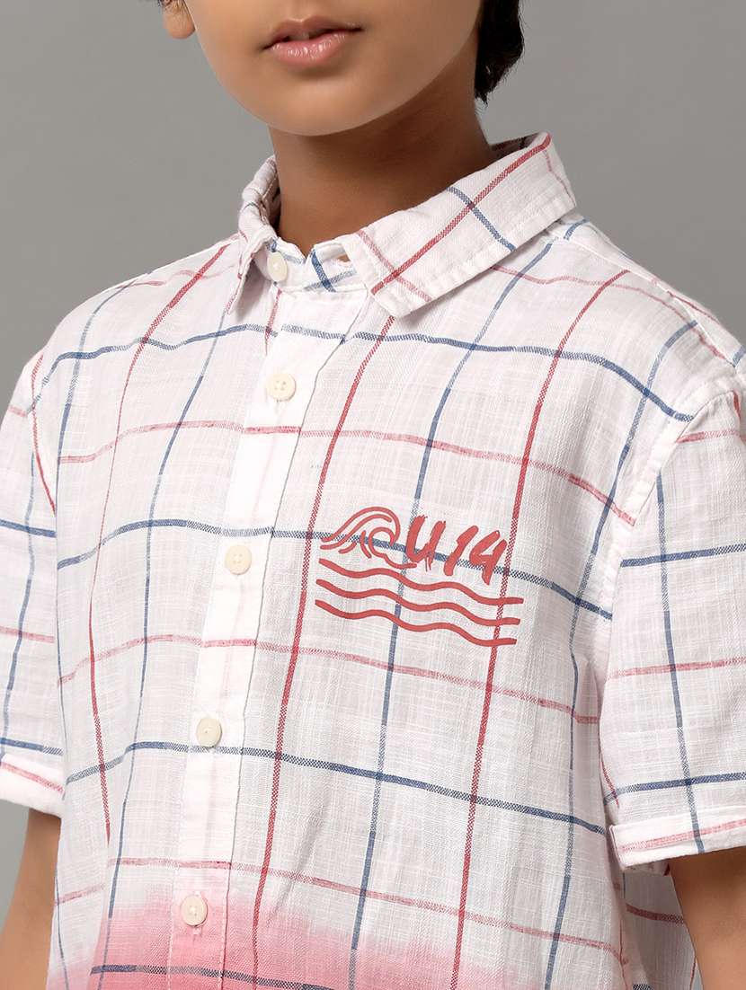 boys collared short sleeve regular fit shirt - 22070793 - Standard Image - 4