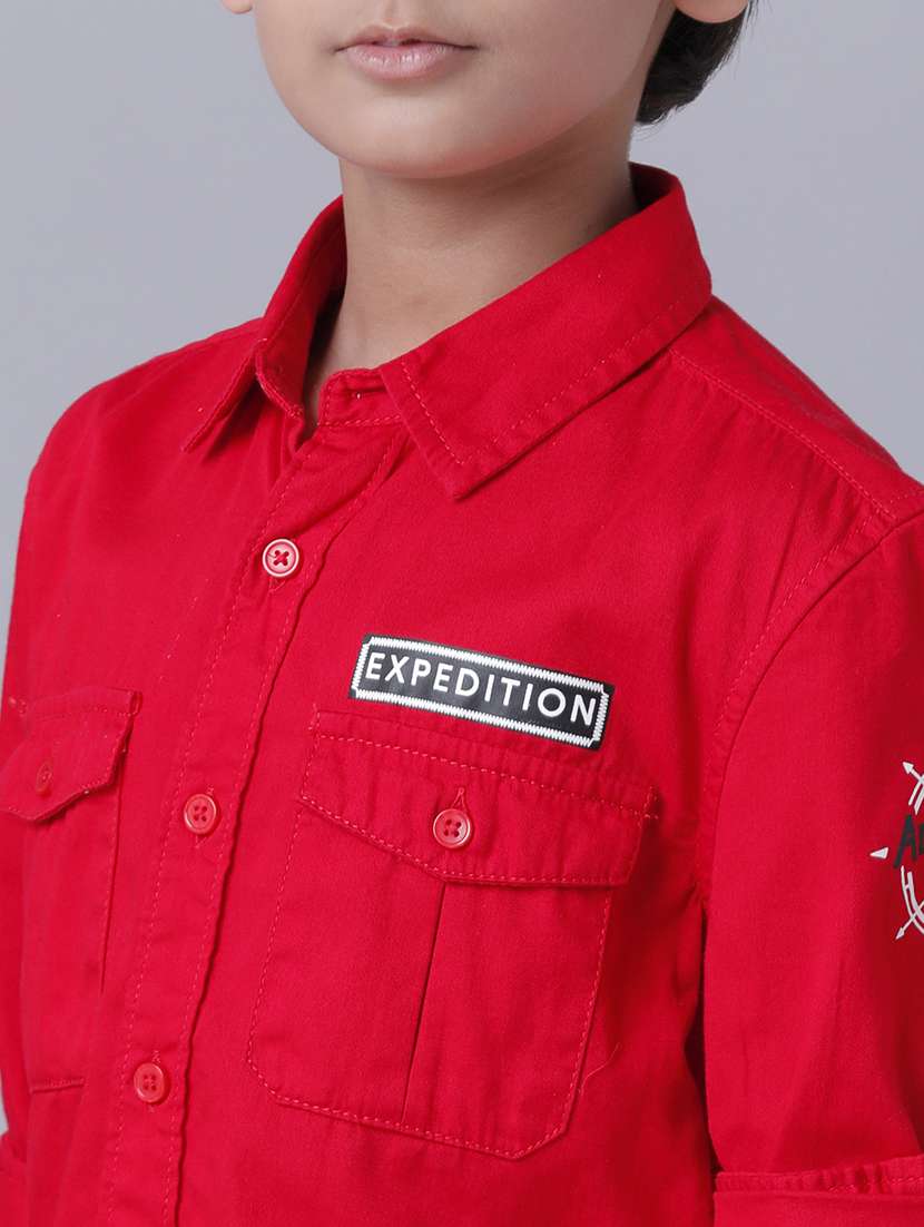 boys collared short sleeve regular fit shirt - 22070795 -  Standard Image - 4