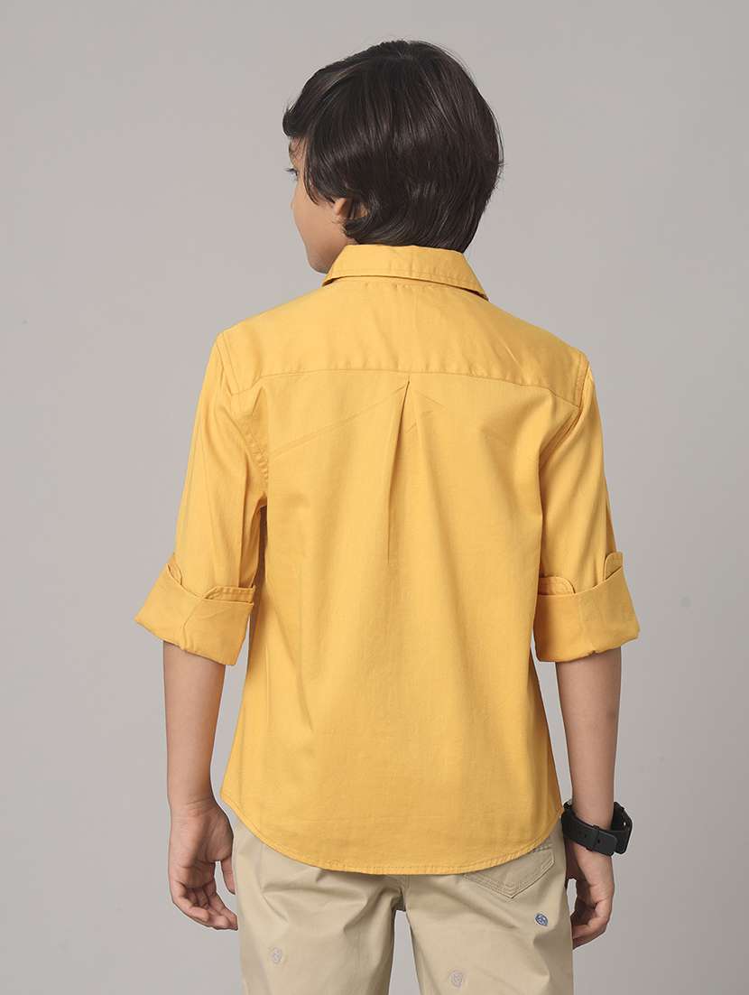 boys collared long sleeve regular fit shirt - 22070796 -  Standard Image - 1