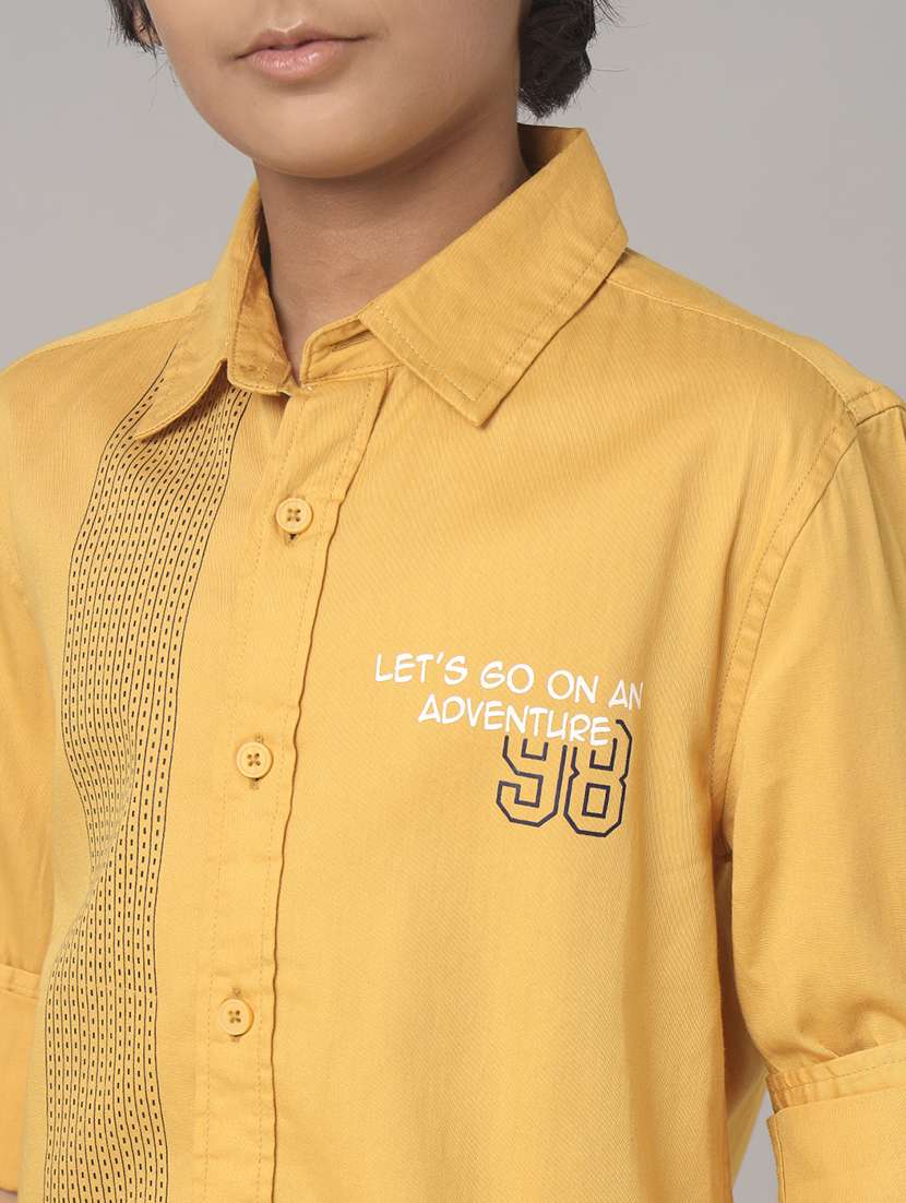 boys collared long sleeve regular fit shirt - 22070796 -  Standard Image - 4