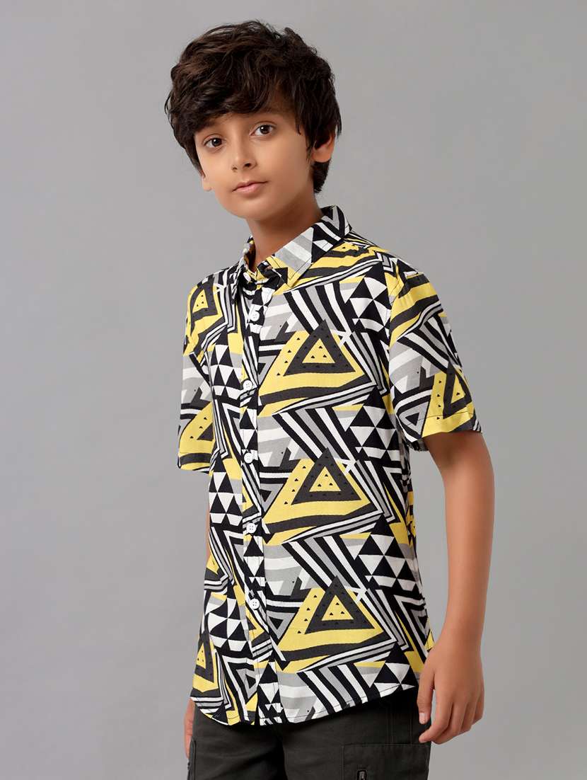 boys collared short sleeve regular fit shirt - 22070797 -  Standard Image - 1