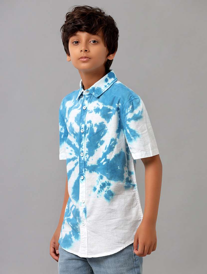 navy blue cotton shirt - 22070799 -  Standard Image - 1