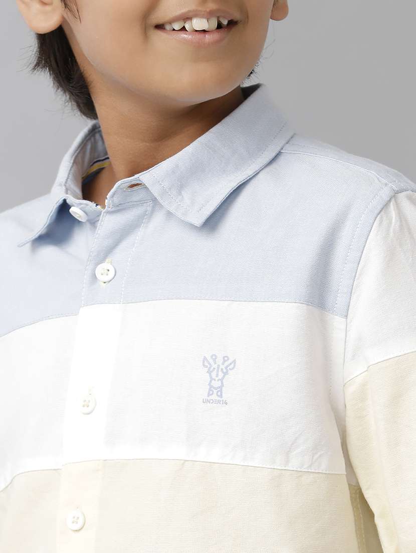 boys collared long sleeve regular fit shirt - 22070805 -  Standard Image - 4