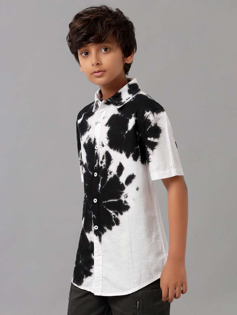boys collared short sleeve regular fit shirt - 22070807 -  Standard Image - 1