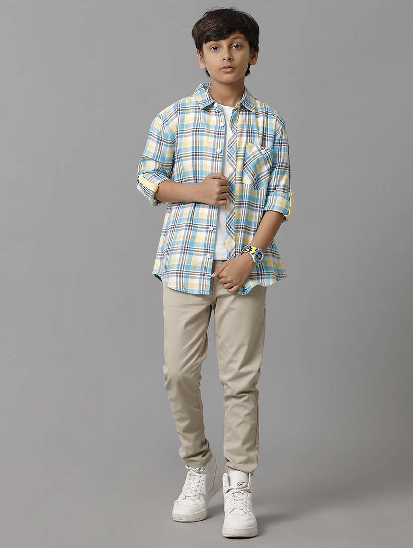 boys collared long sleeve regular fit shirt - 22070810 -  Standard Image - 4