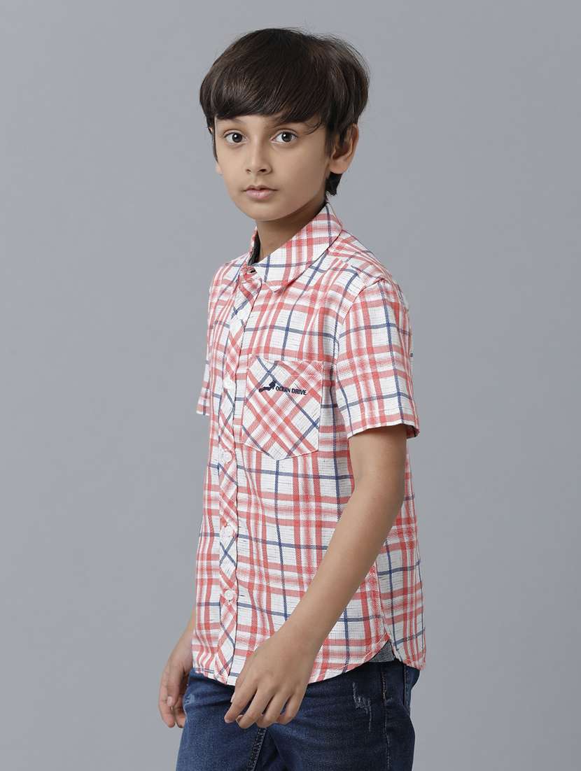 boys collared short sleeve regular fit shirt - 22070815 -  Standard Image - 1
