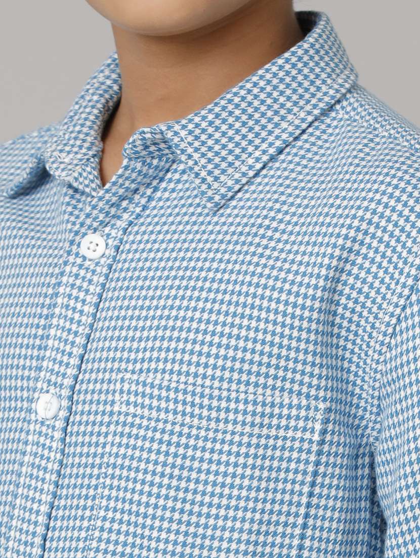 boys collared long sleeve regular fit shirt - 22070818 -  Standard Image - 4