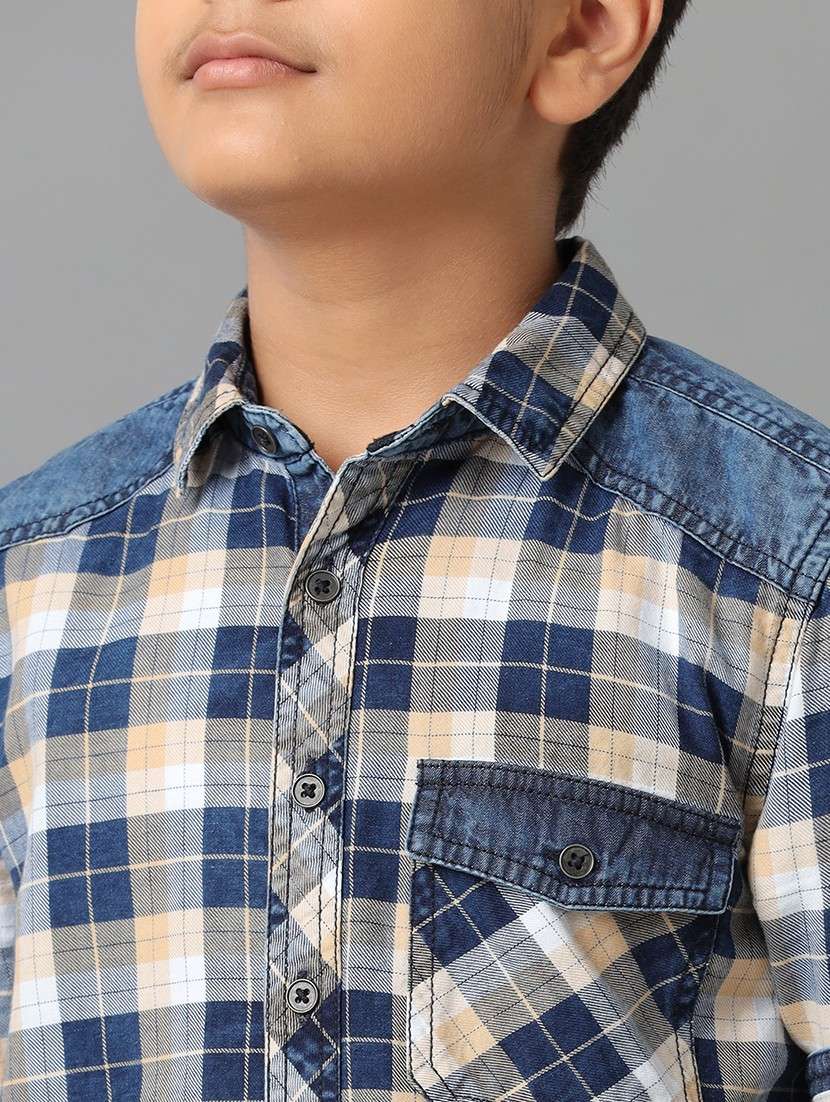 boys collared long sleeve regular fit shirt - 22070823 -  Standard Image - 4