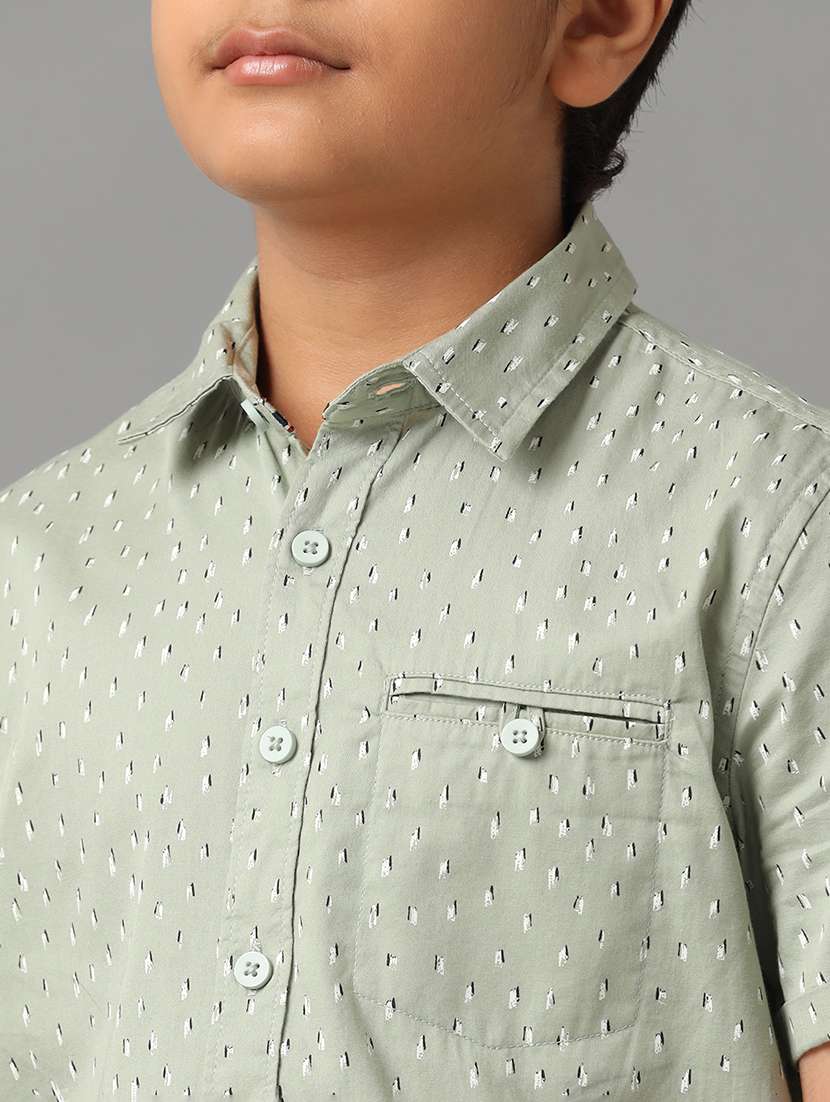 boys collared short sleeve regular fit shirt - 22070825 -  Standard Image - 4