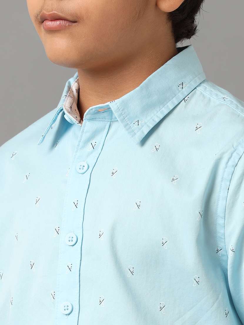 boys collared short sleeve regular fit shirt - 22070830 -  Standard Image - 4