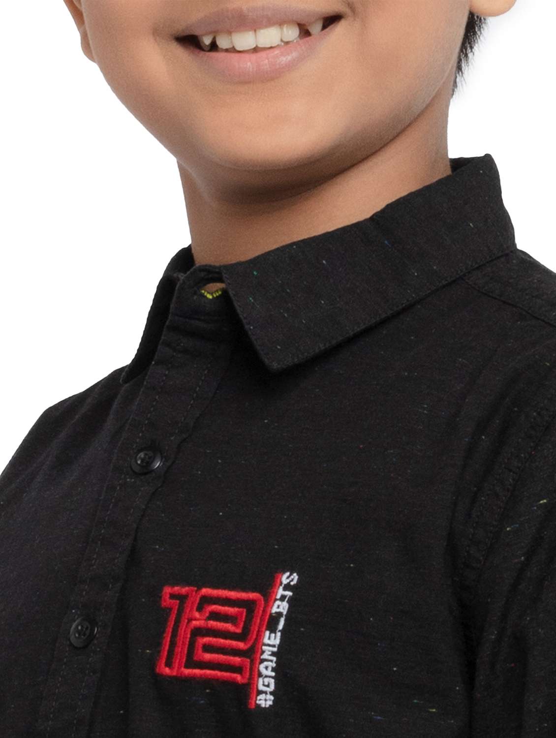 boys collared long sleeve regular fit shirt - 22070837 -  Standard Image - 4