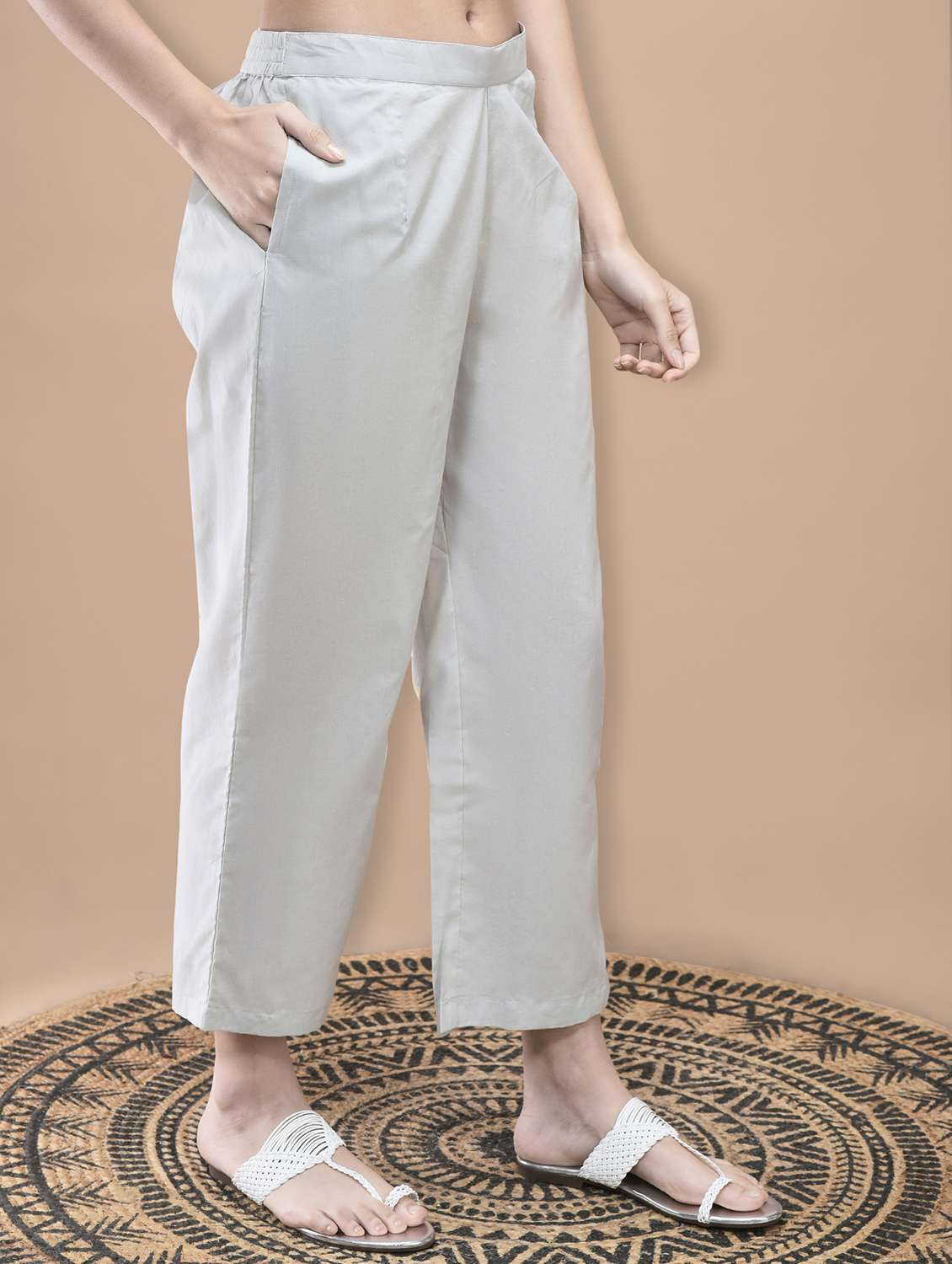 women printed three quarter sleeve kurta pant with dupatta set - 22070842 - Standard Image - 4