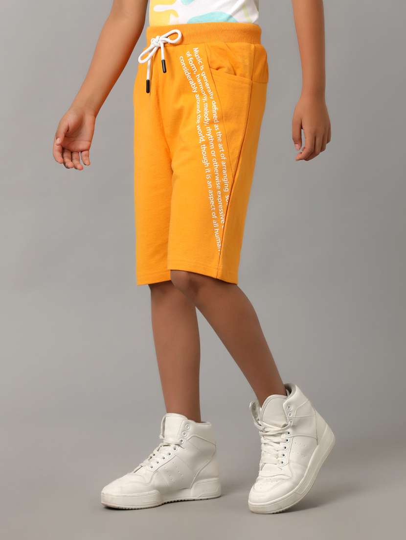 boys printed mid rise regular fit shorts  - 22070869 -  Standard Image - 1