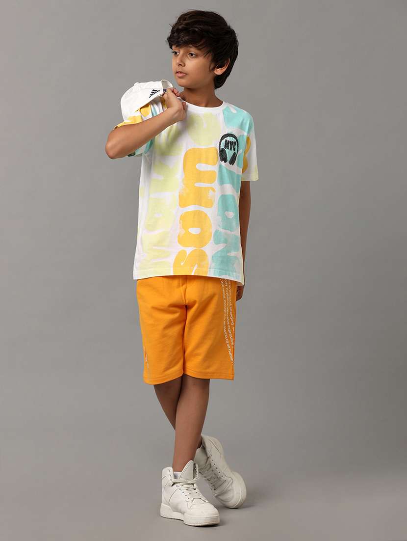 boys printed mid rise regular fit shorts  - 22070869 -  Standard Image - 4