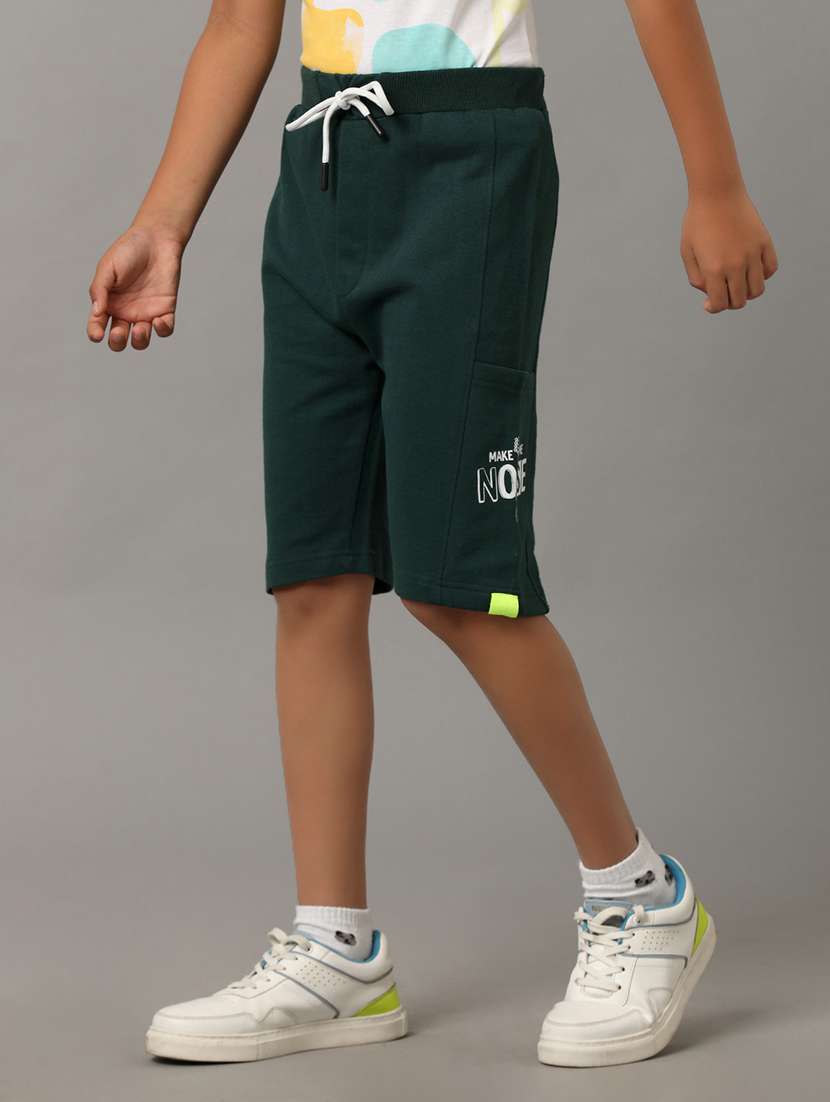 boys solid mid rise regular fit shorts  - 22070873 -  Standard Image - 1