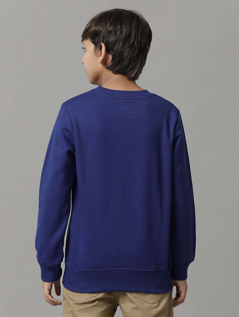 boys solid round neck long sleeve sweatshirt - 22070886 -  Standard Image - 1