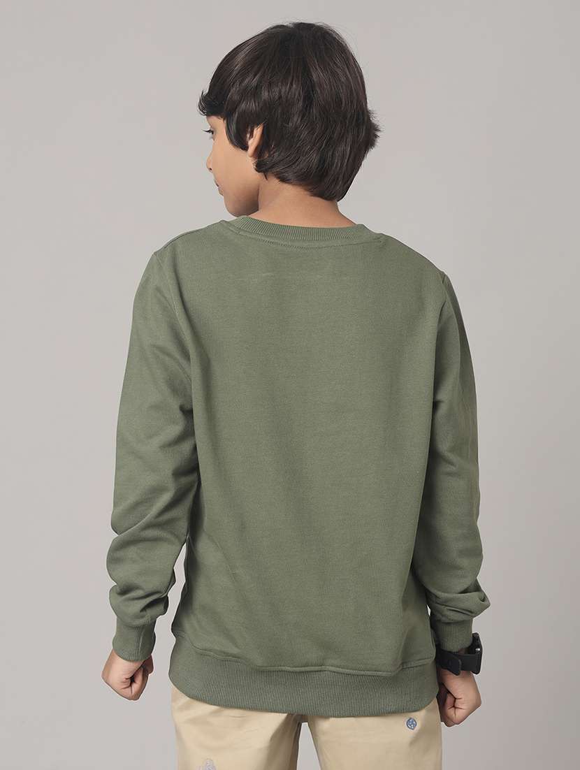 boys printed round neck long sleeve sweatshirt - 22070891 - Standard Image - 1