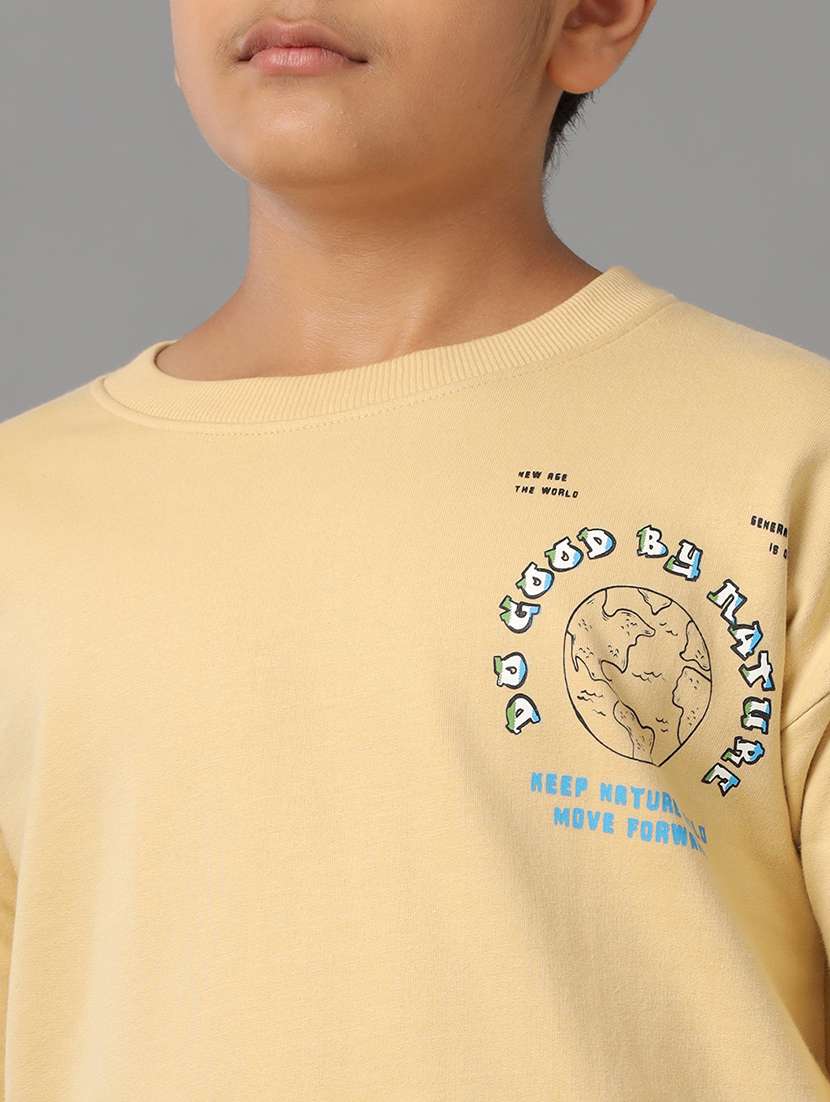 boys solid round neck long sleeve sweatshirt - 22070897 - Standard Image - 4