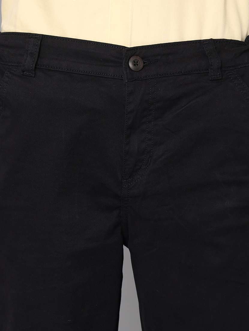 boys solid mid rise slim fit chinos - 22070910 - Standard Image - 4