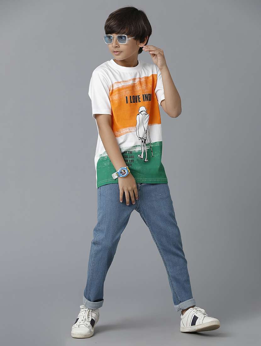 boys printed short sleeve regular fit t-shirt - 22070922 -  Standard Image - 4