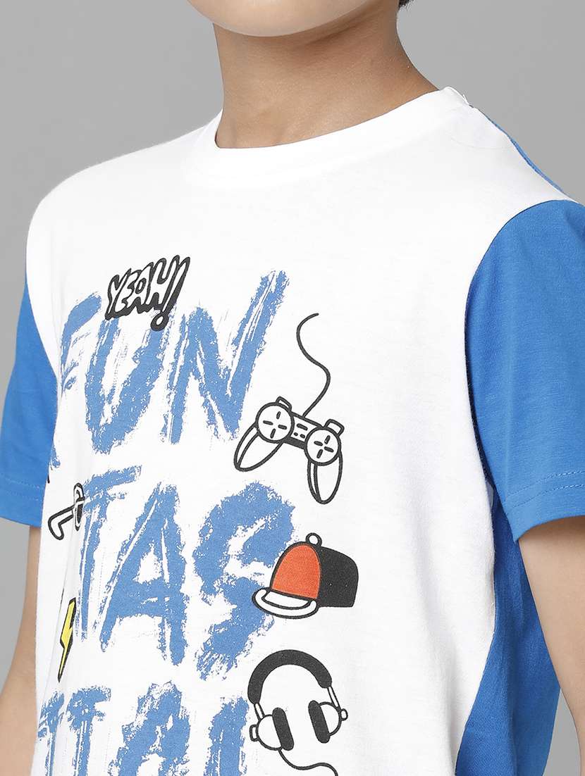 boys printed short sleeve regular fit t-shirt - 22070934 -  Standard Image - 4