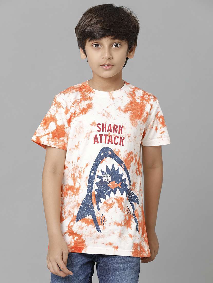 boys printed short sleeve regular fit t-shirt - 22070935 -  Standard Image - 1