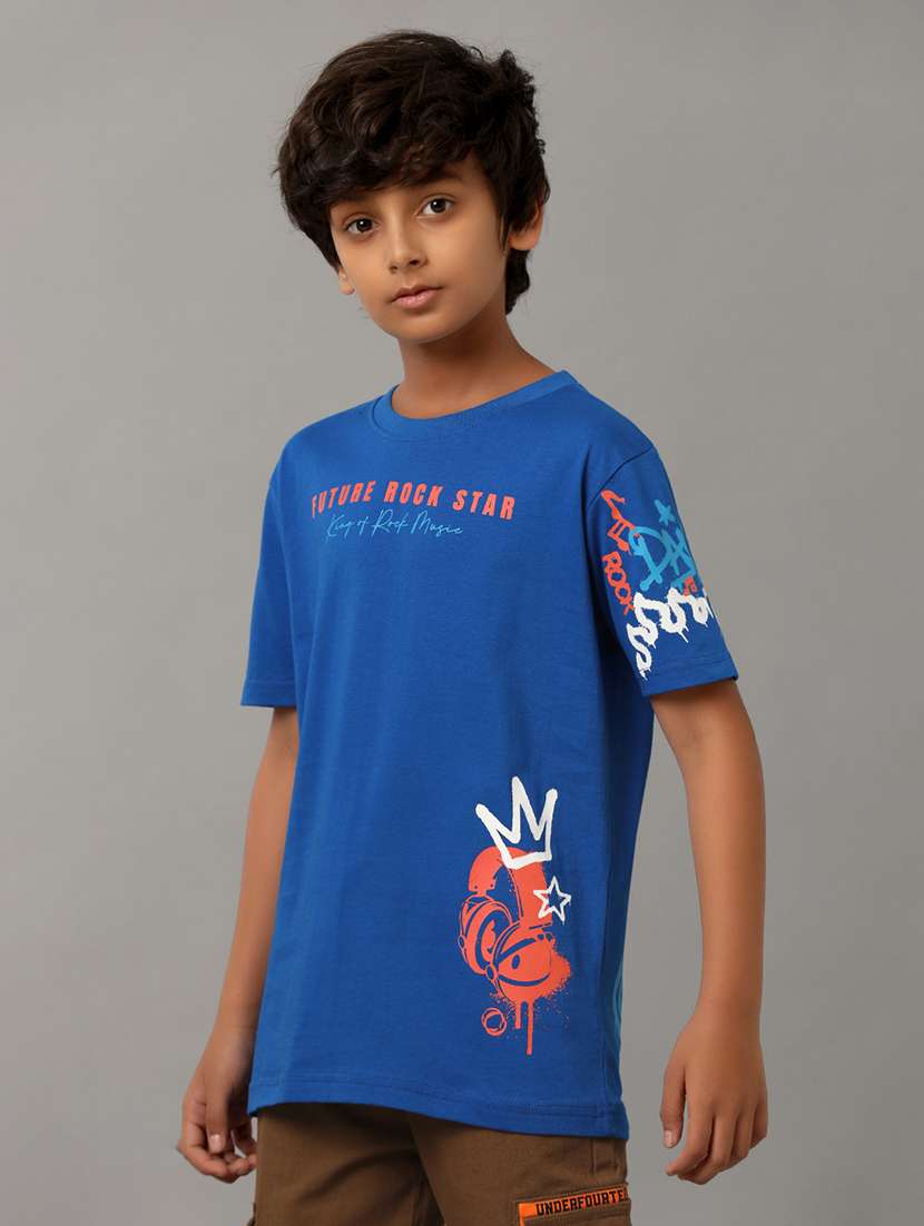 boys printed short sleeve regular fit t-shirt - 22070936 -  Standard Image - 1