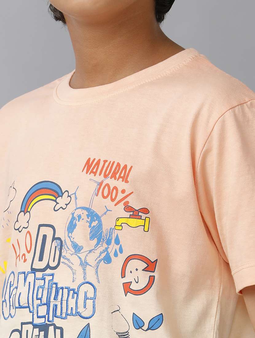 boys printed short sleeve regular fit t-shirt - 22070937 -  Standard Image - 4