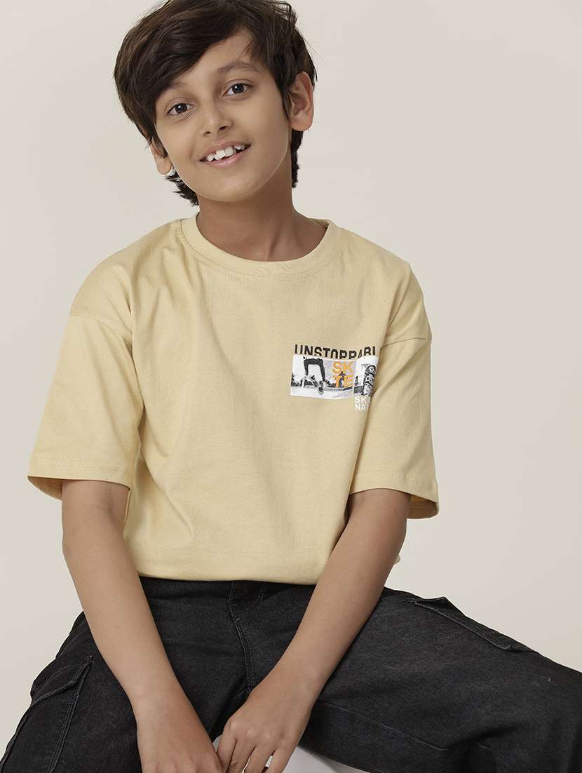 boys printed short sleeve regular fit t-shirt - 22070941 -  Standard Image - 1