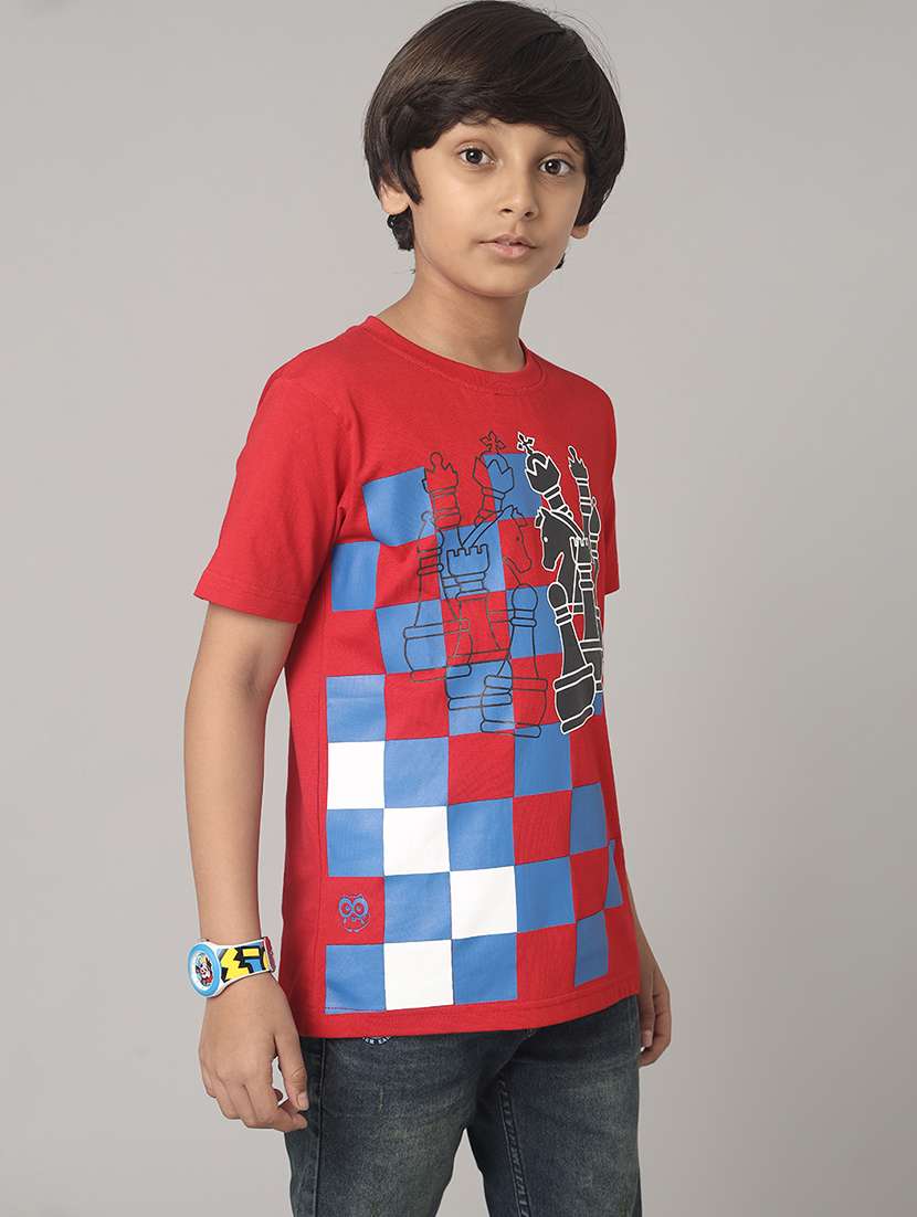 boys printed short sleeve regular fit t-shirt - 22070943 -  Standard Image - 1