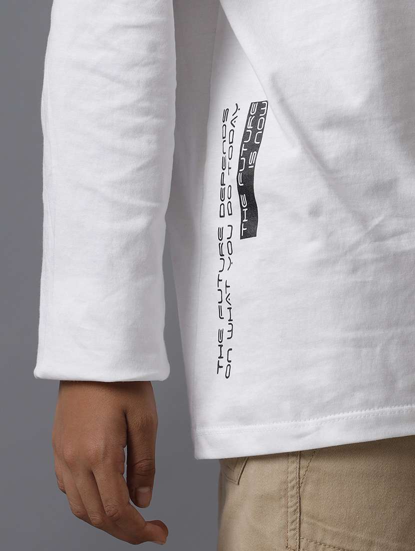 boys printed long sleeve regular fit t-shirt - 22070949 -  Standard Image - 4