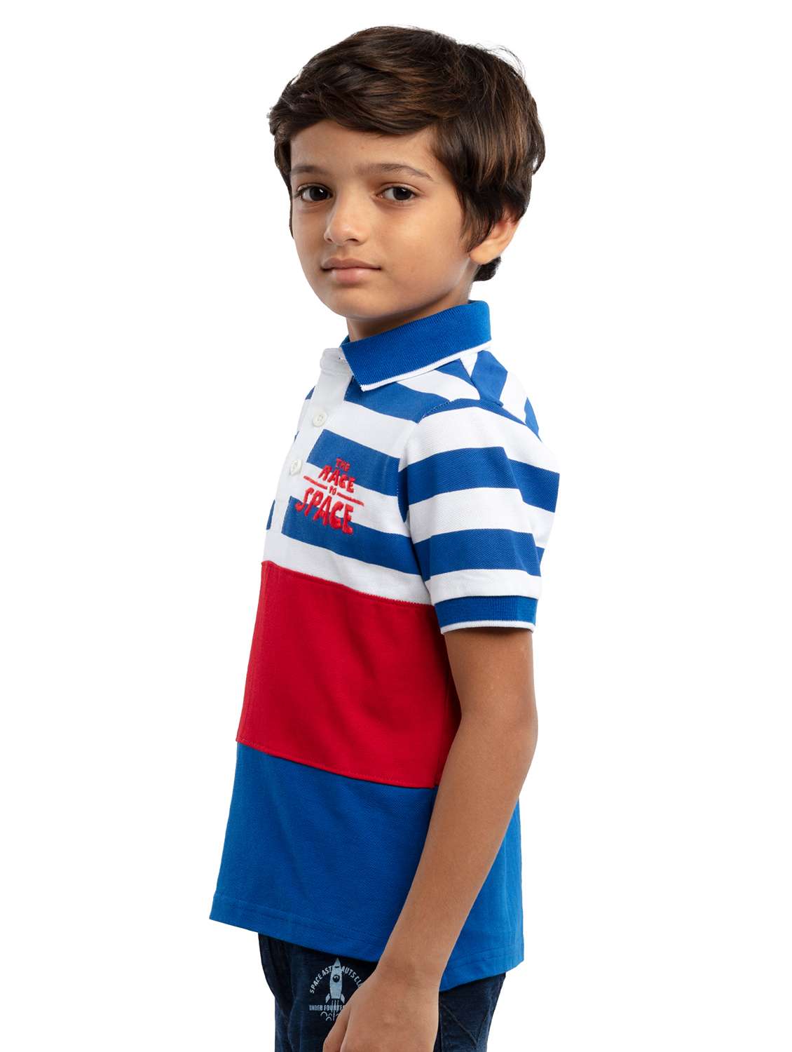 boys colorblocked short sleeve regular fit polo t-shirt - 22070959 -  Standard Image - 1