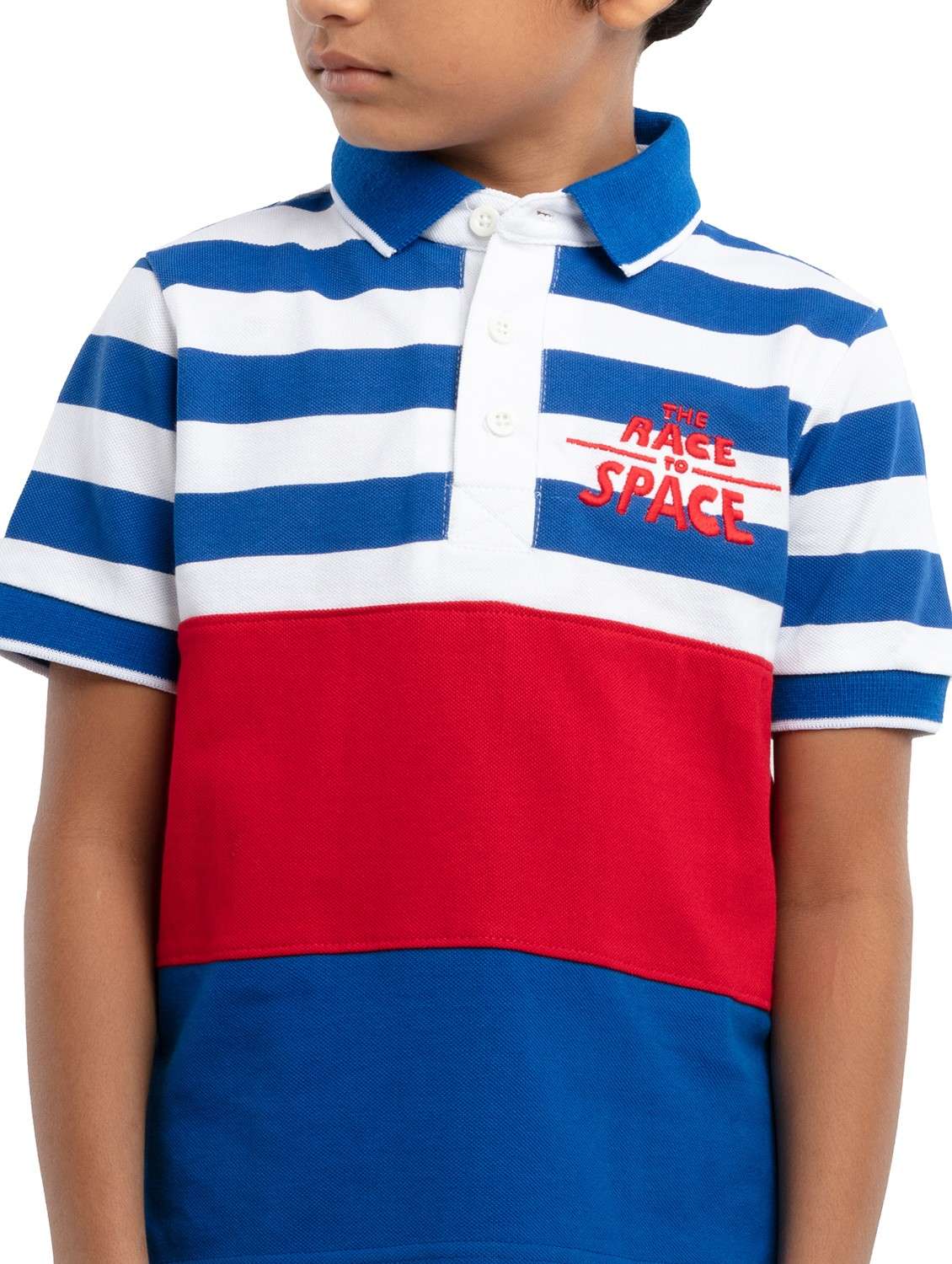 boys colorblocked short sleeve regular fit polo t-shirt - 22070959 -  Standard Image - 4