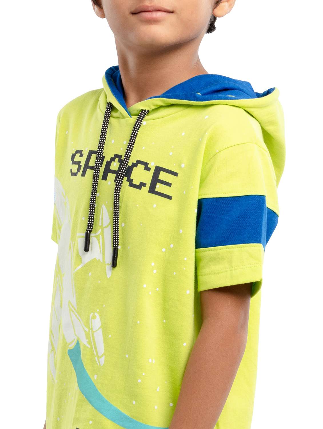 boys printed short sleeve regular fit hooded t-shirt - 22070960 - Standard Image - 4