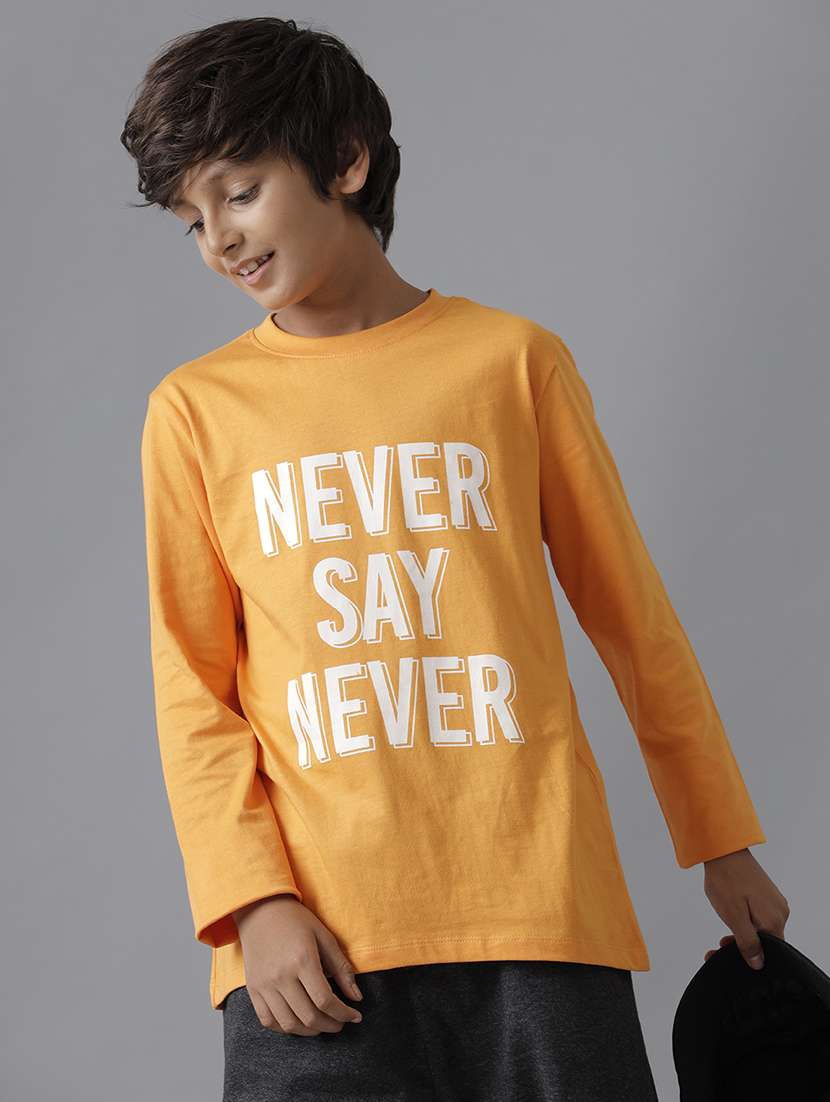 boys printed long sleeve regular fit t-shirt - 22070978 -  Standard Image - 1