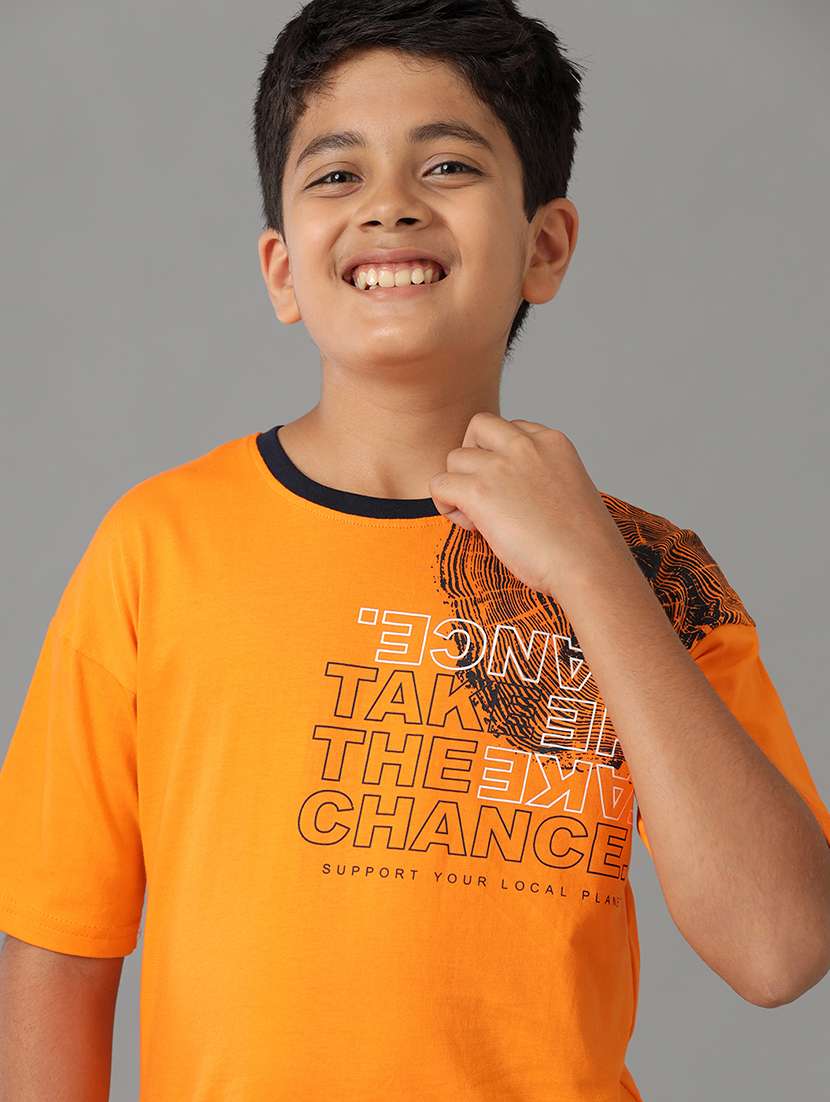 boys printed short sleeve regular fit t-shirt - 22070979 - Standard Image - 1