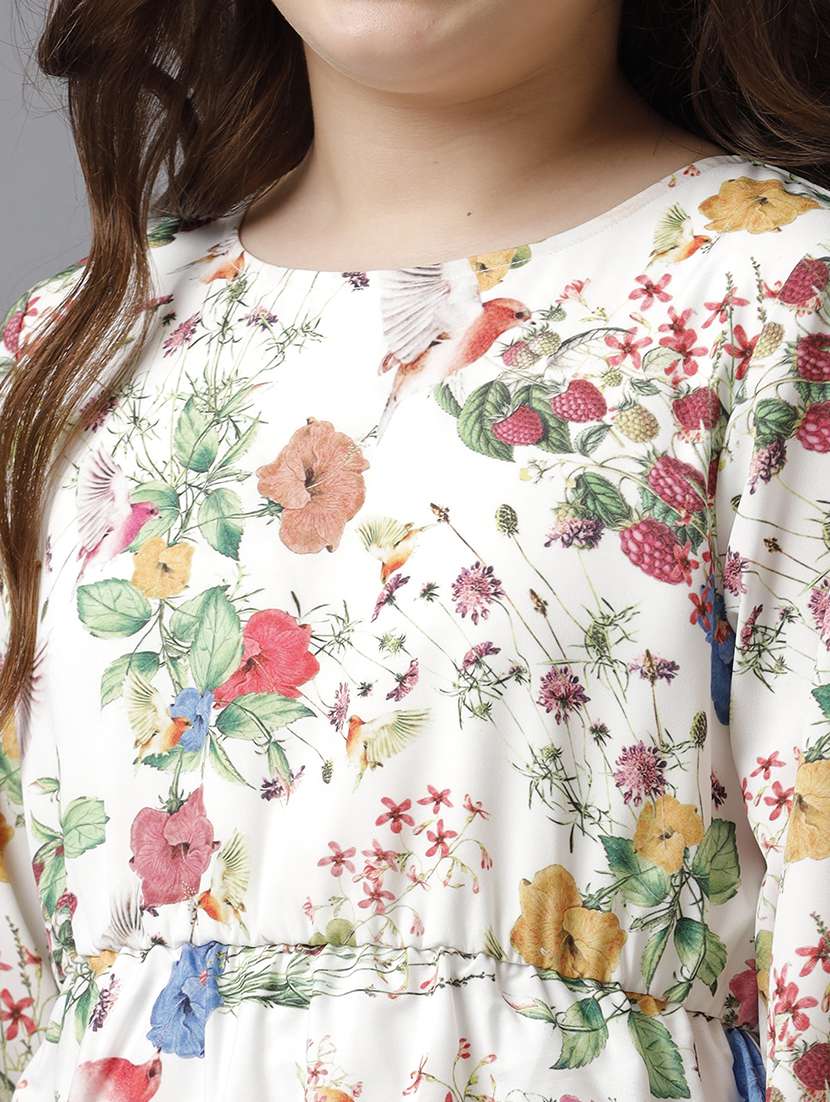 girls printed long sleeve asymmetric dress - 22071064 -  Standard Image - 4