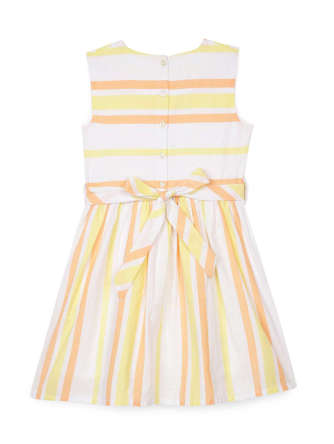 girls striped sleeveless it & flare dress - 22071123 - Standard Image - 1
