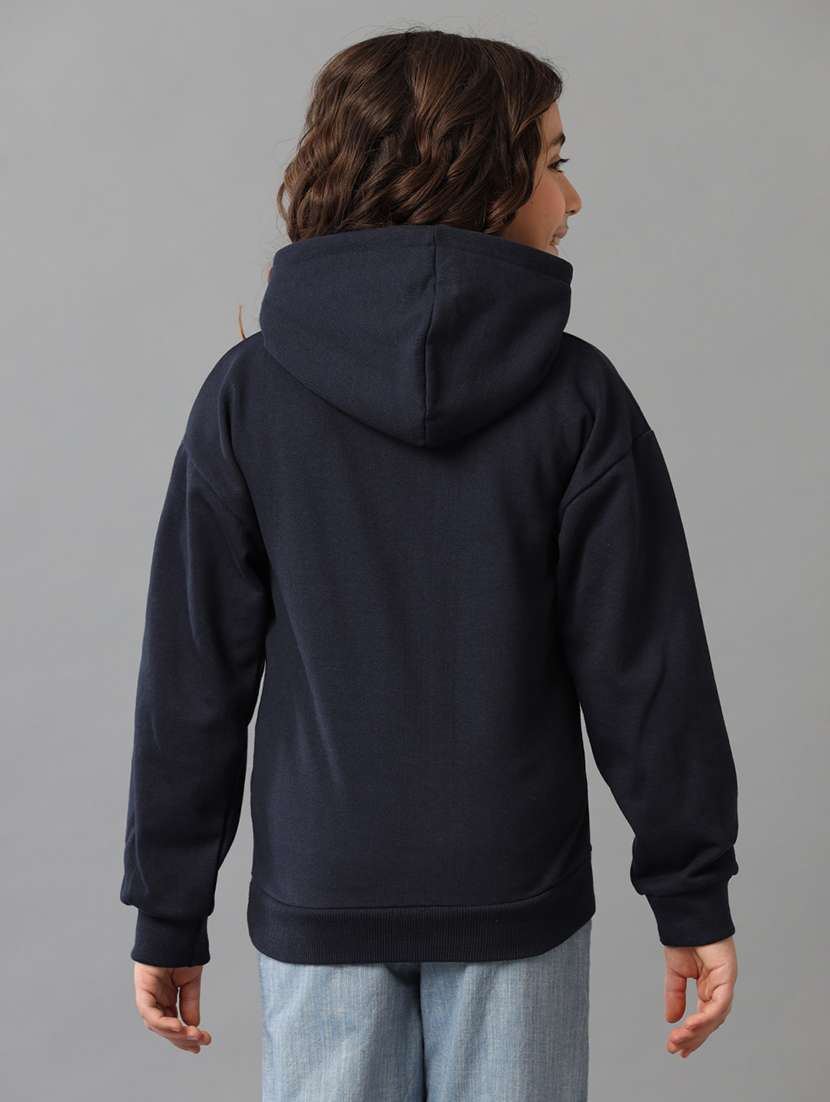 girls printed long sleeve hooded sweatshirt - 22071369 -  Standard Image - 4