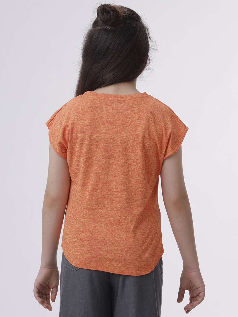 girls solid short sleeve regular fit tee - 22071380 -  Standard Image - 1