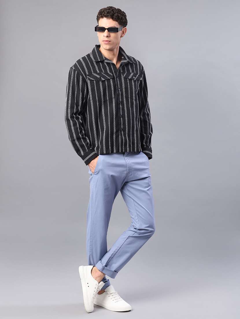 men sold mid rise casual chino - 22071698 -  Standard Image - 4