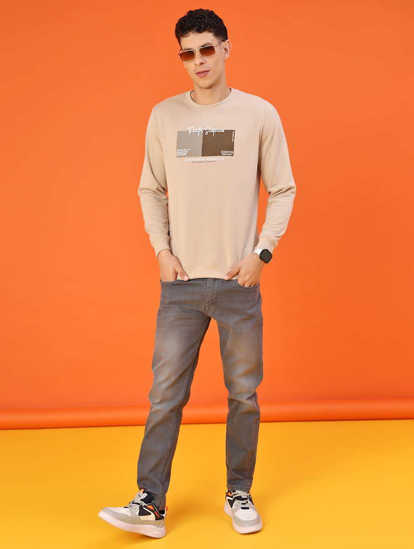 men washed mid rise full length slim fit jeans - 22071730 -  Standard Image - 4