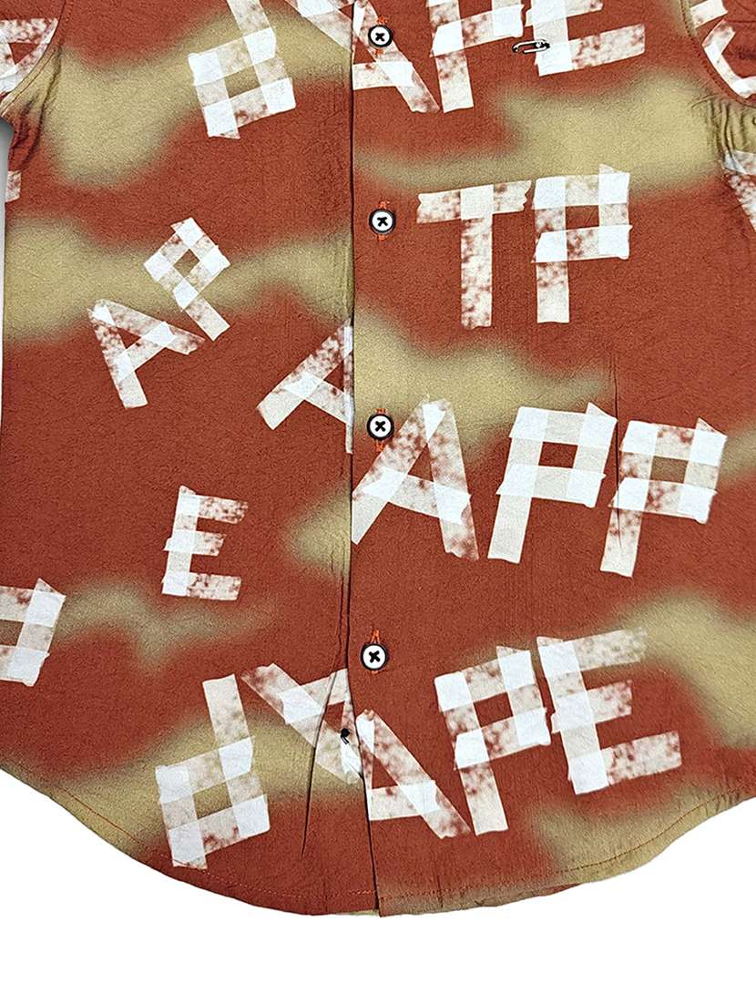 boys printed collared long sleeve shirt - 22072046 - Standard Image - 4