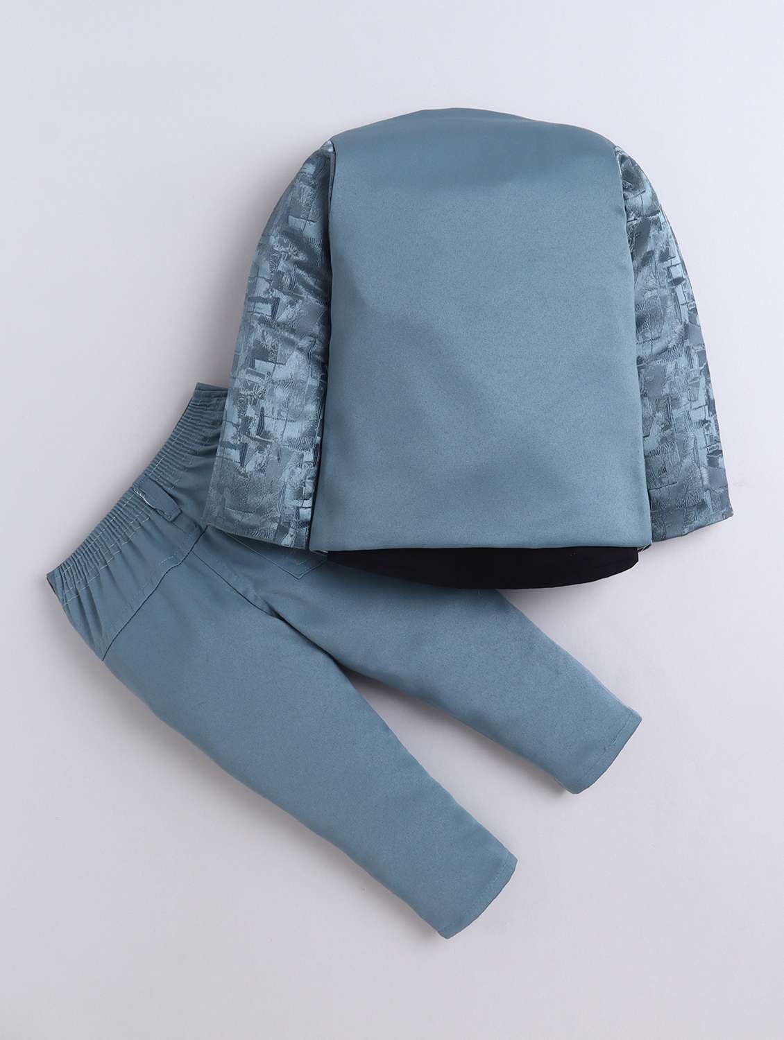 boys self designed blazer and trouser with shirt set - 22072049 -  Standard Image - 1