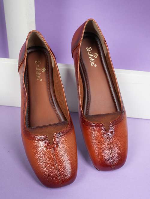 women brown slip on ballerina - 22072119 -  Standard Image - 0