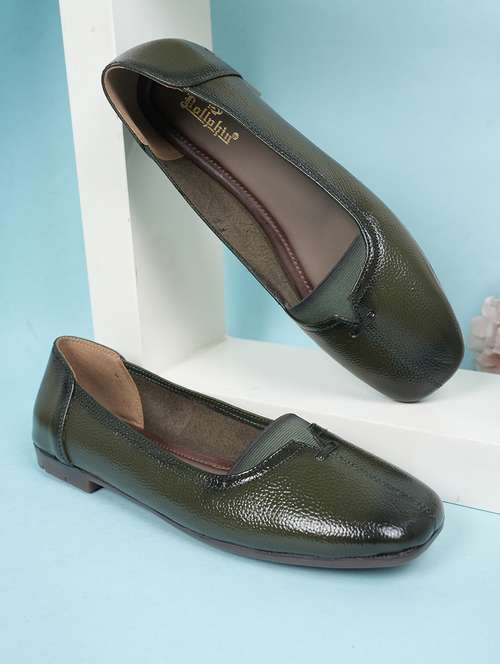 women green slip on ballerina - 22072121 -  Standard Image - 0