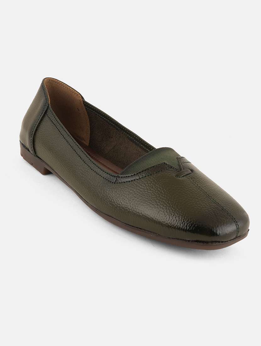 women green slip on ballerina - 22072121 - Standard Image - 4